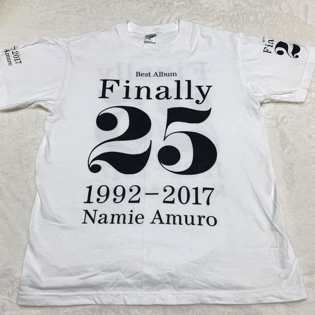 Amazon.co.jp: 安室奈美恵 Finally 25 Tシャツ 1992 2017 白 M
